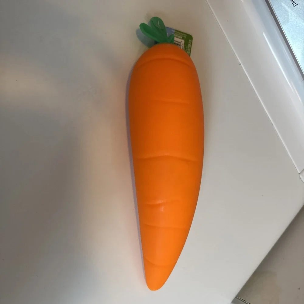 Sunny Days Jumbo Squeezy Easter Carrot Orange Squishy Squish Sensory Fun - Picture 4 of 4
